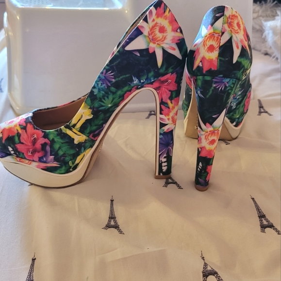 Shoes heels Stiletto Pumps floral - Picture 3 of 7